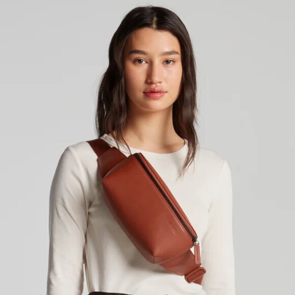 Monos Metro Sling in Vegan Leather Mahogany - Picture 1 of 6